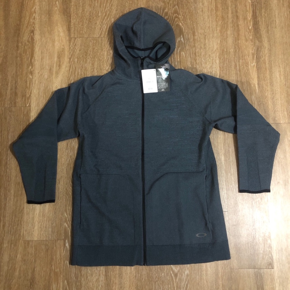 Men’s Oakley RS Shell hoodie jacket 2XL Gray NWT